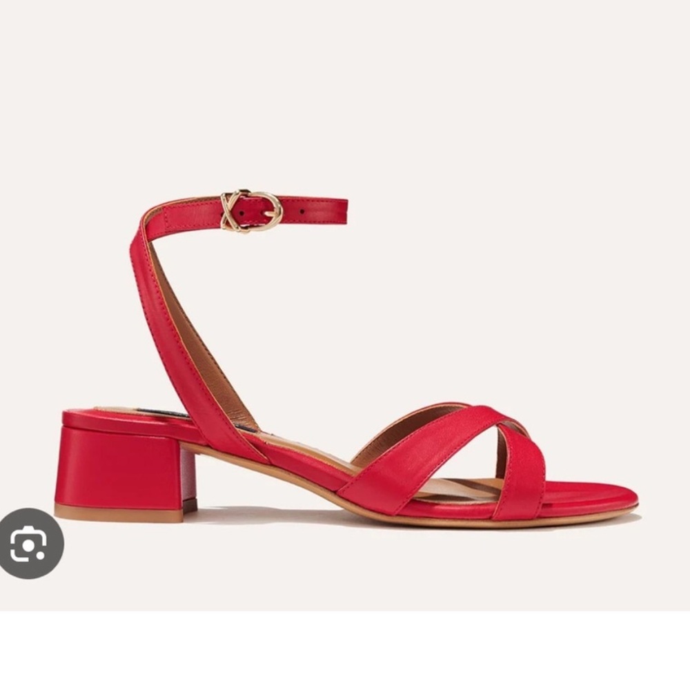 Margaux Red Strappy Sandals